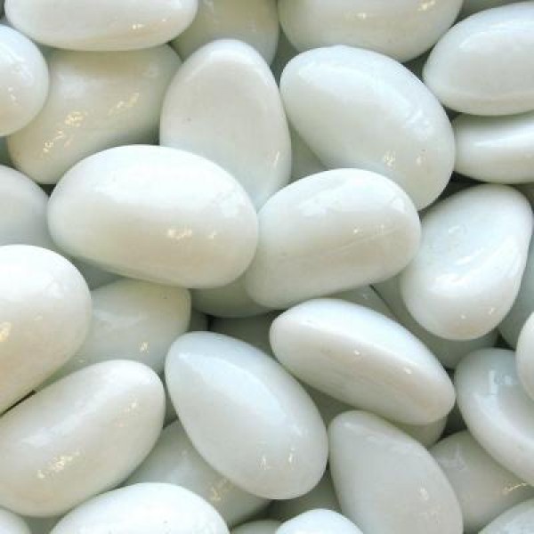 Polished Pebbles White