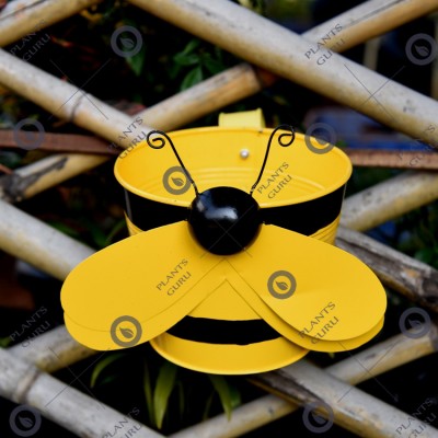 Bee Yellow Metal Hook, Railing Planter