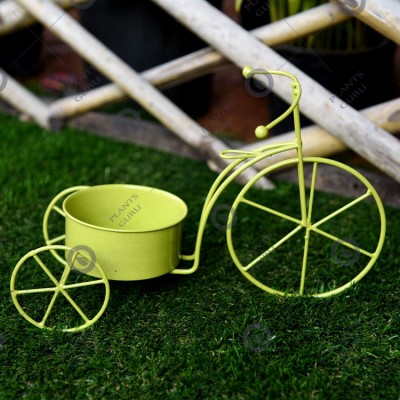 Plant Container Yellow Cycle